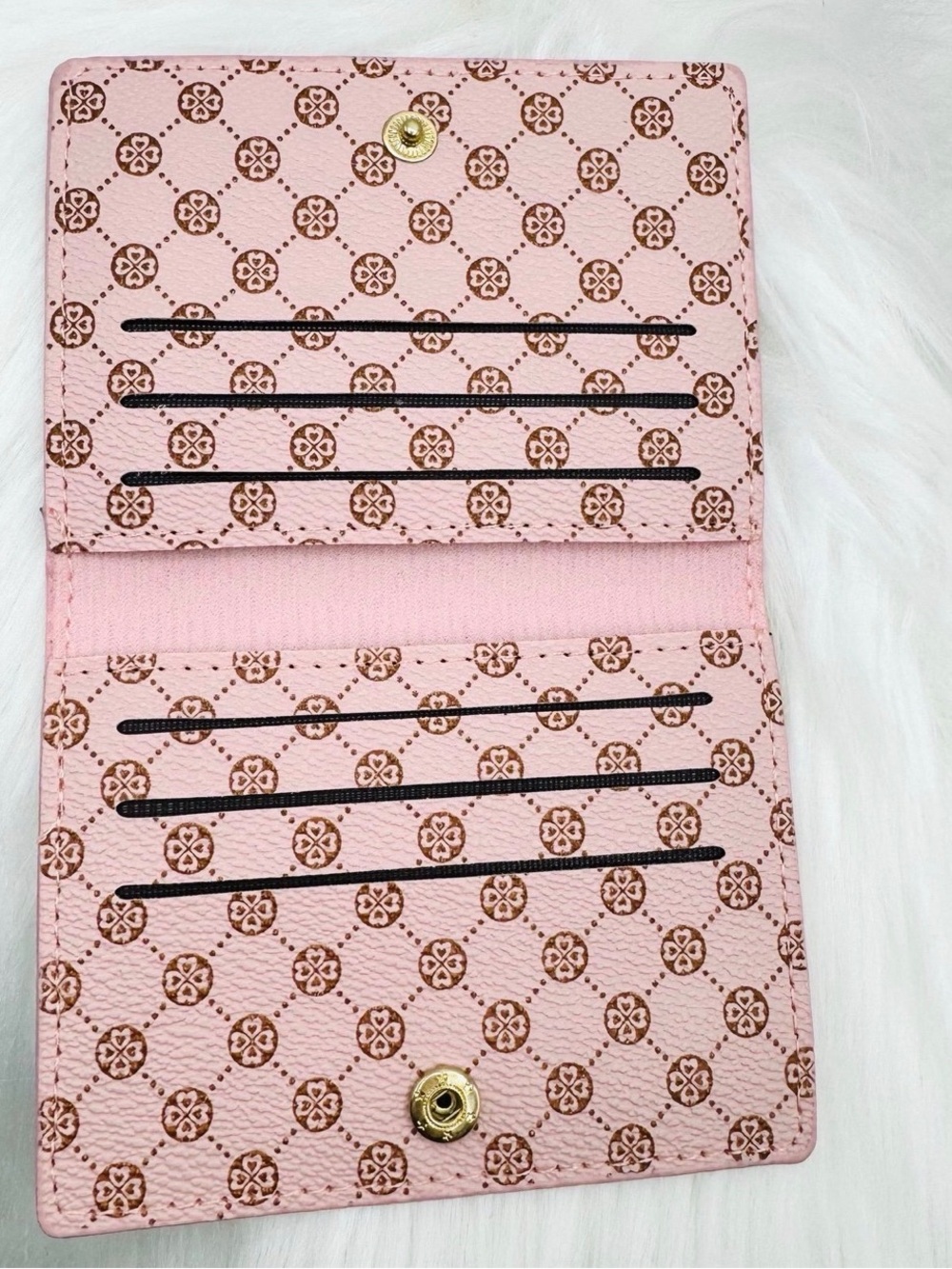 Women's Pink Patterned Passport Holder - Picture 3 of 5